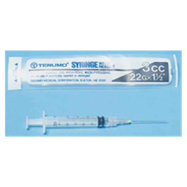 Syringe 3cc 23gx1" Safety 100/Bx