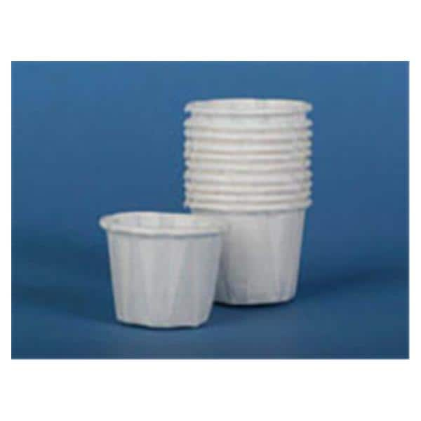 Souffle Cup Paper White 1 oz Disposable 250/Bx