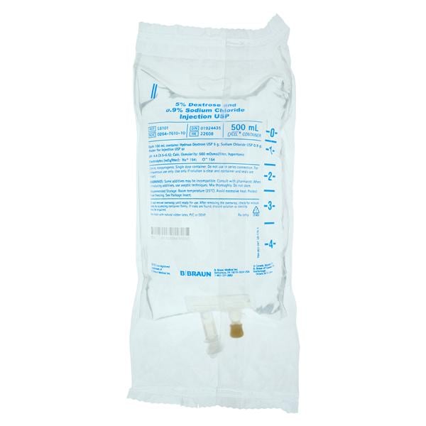 Dex5/Sod Cl.9 IV Injection Solution 500 Non-DEHP/Non-PVC Strl Plstc Inj Cntnr Ea, 24 EA/CA