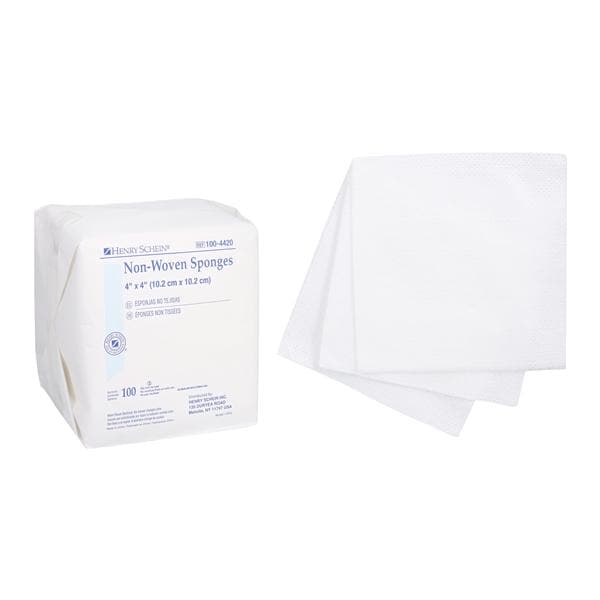 Cotton Non-Woven Sponge 4x4" 4 Ply Non-Sterile LF