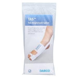 TAS Alignment Splint Toe Size One Size Fits All Cotton/Elastic Universal