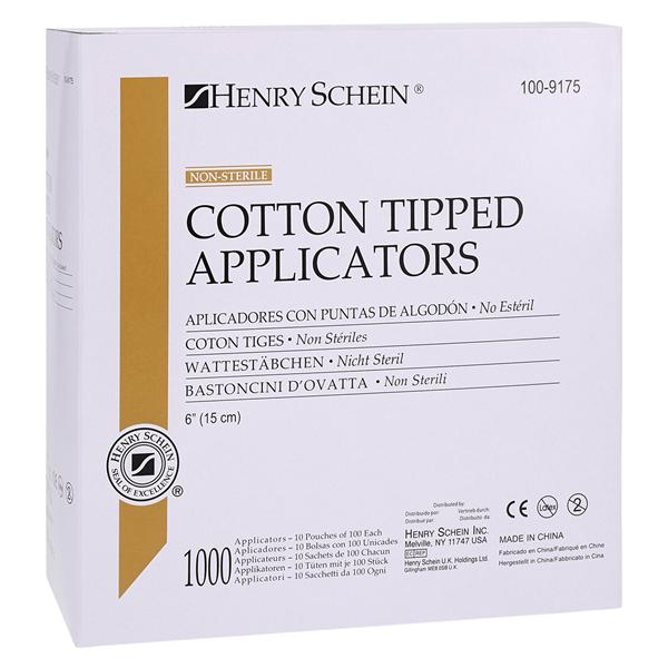 Cotton Tipped Applicator Non Sterile 6 in 1000/Bx