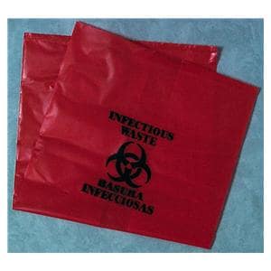 Bag Biohazard 10gal Red Symbol Non-Sterile Small 100/Ca