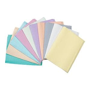 Econoback Patient Towel 3 Ply Tissue / Poly 19 in x 13 in Aqua 500/Ca