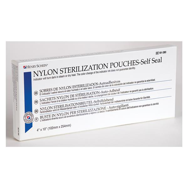 Sterilization Pouch Self Seal 4 in x 10 in 100/Bx