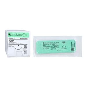 Suture 3-0 Nylon C-7 Black 18" Monofilament 12/Bx