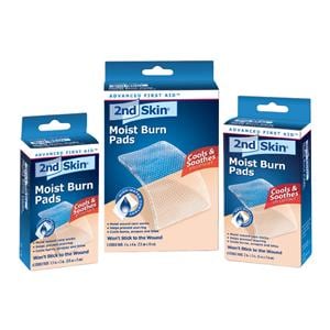 2nd Skin Moist Hydrogel Burn Pad 2x3" Sterile Pad 4/Bx