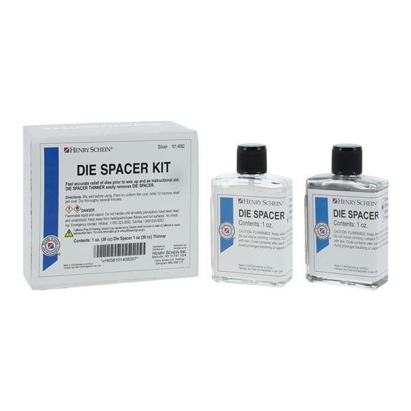 Die Spacer Standard Kit Silver 1oz/Bottle