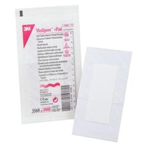 Medipore +Pad Soft Cloth Wound Dressing 3-1/2x6" Sterile Adhesive NAdh LF