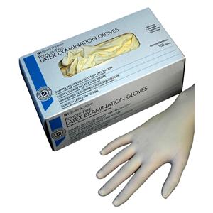 Latex Exam Gloves Medium White Non-Sterile