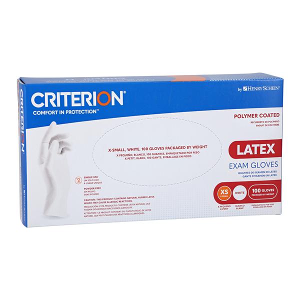 Latex Exam Gloves X-Small White Non-Sterile