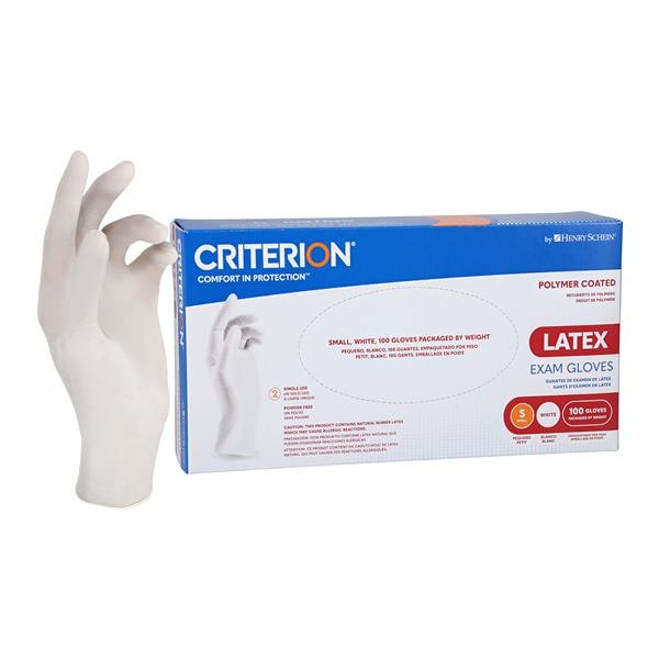 Latex Exam Gloves Small White Non-Sterile