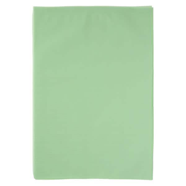 Headrest Cover 10 in x 13 in Tissue / Poly Green Disposable 500/Ca