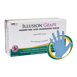 Gants Illusion latex TP raisin 100/Boîte