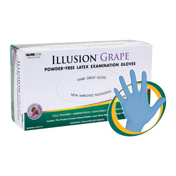 Gants Illusion latex TG raisin 100/Boîte