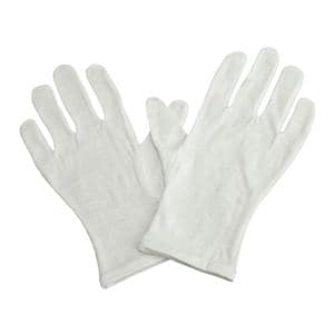 Coton Doublure de gant Léger Petit / Moyen Blanc 12 paires/bt