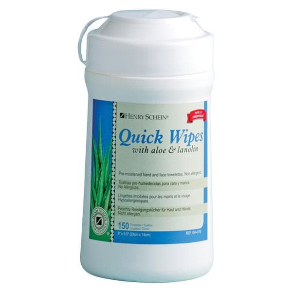 Quick Wipes Wipes Pop-Up Container 150/Tub