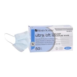 UltraSoft Earloop Face Mask ASTM Level 1 Blue 50/Bx