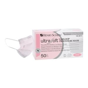 UltraSoft Earloop Face Mask ASTM Level 1 Pink 50/Bx