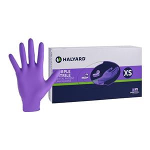 Purple Nitrile Exam Gloves X-Small Purple Non-Sterile