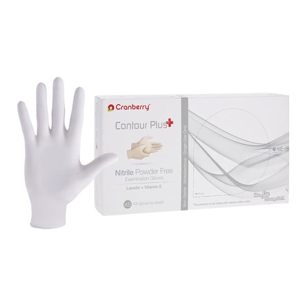 Contour Plus Nitrile Gants Très petit Non stérile Blanc pro 100/boîte