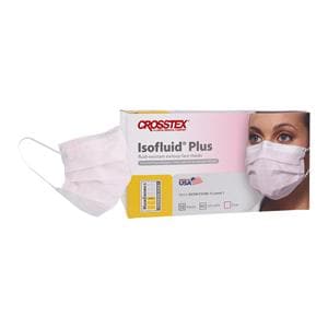 Isofluid Plus Masque Bande auriculaire ASTM niveau 1 Rose 50/boîte, 40 BX/CA