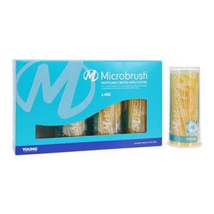 Applicateurs Microbrush jaune 100/Paquet