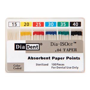 Dia-ISOGT Paper Points Size #15-40 0.04 100/Bx