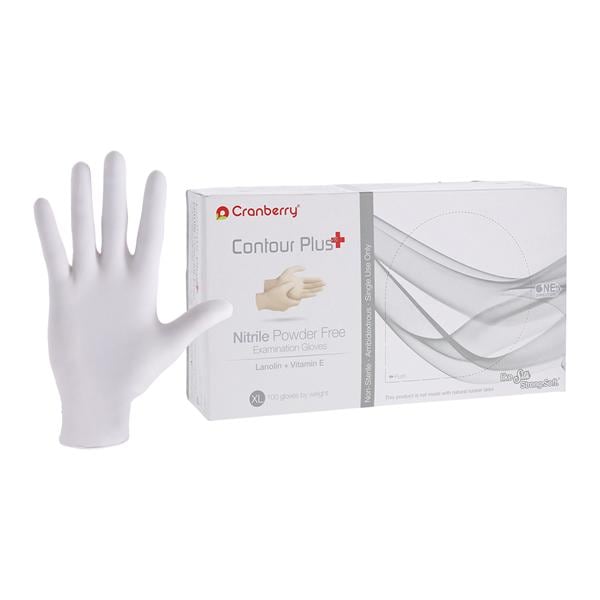 Contour Plus Nitrile Gants Très grand Non stérile Blanc pro 100/boîte