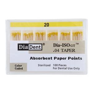 Dia-ISOGT Paper Points Size 20 0.04 100/Bx