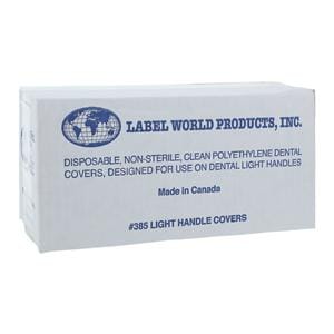 Label World Light Handle Cover 3.25 in x 8 in Clear 1000/Ca