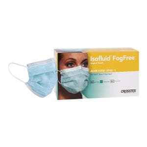 Isofluid Fog-Free Earloop Face Mask ASTM Level 1 Turquoise 40/Bx, 40 EA/CA