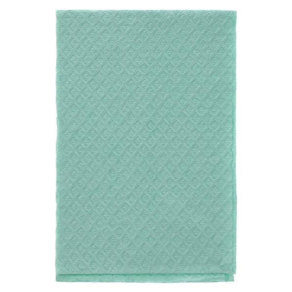 TIDI Choice Diamond Towel Bib 2 Ply Tiss/Poly 13 in x 18 in Grn Dsp 500/Ca