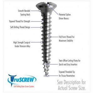 ACE Bone Screw 3 mm 15 mm 5/Pk