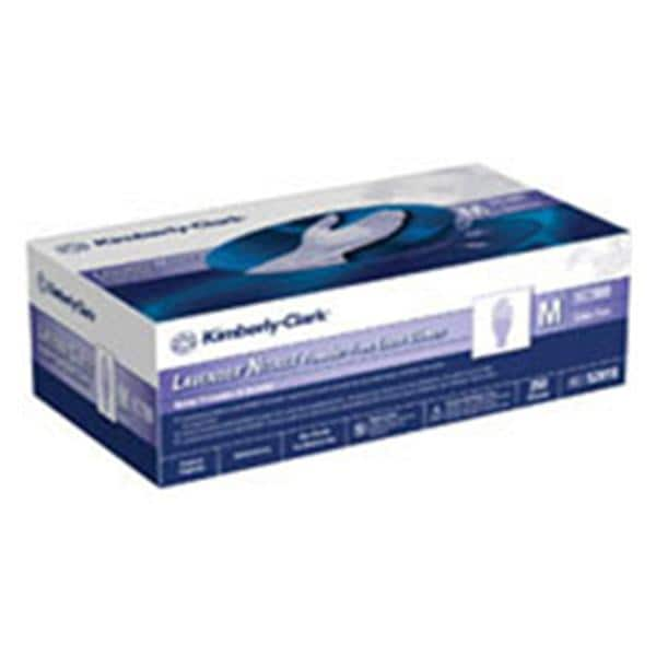 Lavender Nitrile Exam Gloves Medium Lavender Non-Sterile