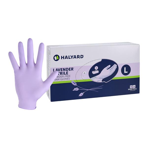 Lavender Nitrile Exam Gloves Large Lavender Non-Sterile