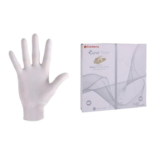 Curve Exam Gloves Pro White Non-Sterile