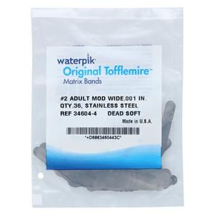 Wtrpk Orgnl Tofflemire® Toff Dead Sft Matrix Band 2 Adlt MOD Wd .001" 36/Pk