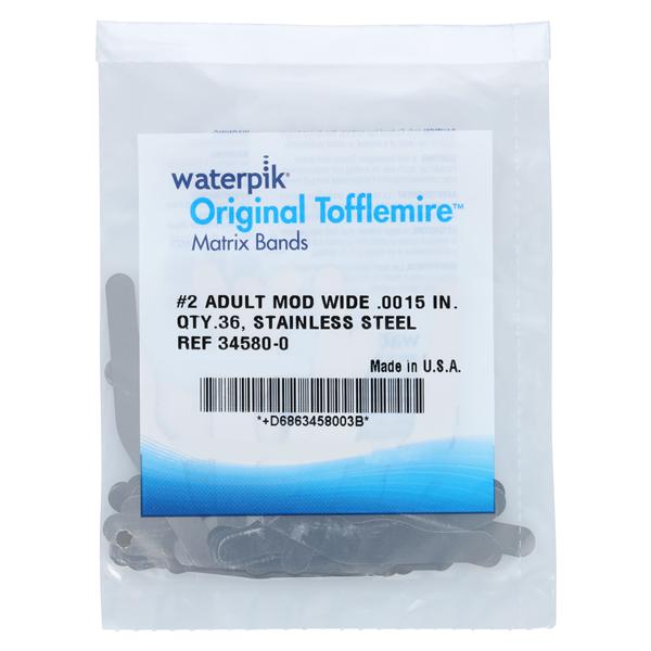 Bande pour matrice Tofflemire 2 Adulte MOD large 0,0015 po 36/pqt