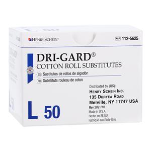 Dri-Gard Cotton Roll Substitute White Large 50/Bx, 30 BX/CA