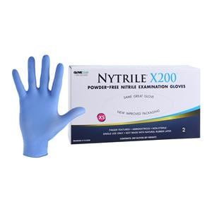 Nytrile X200 Exam Gloves X-Small Blue Non-Sterile