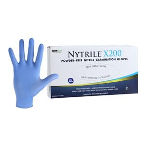 Nytrile X200 Exam Gloves X-Large Blue Non-Sterile