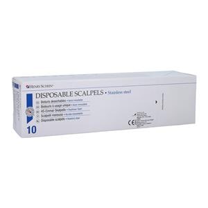 Scalpel Surgical #10 Sterile Disposable 10/Bx