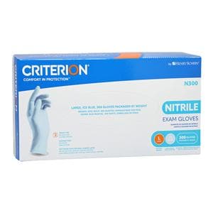 Criterion N300 Ultra Nitrile Exam Gloves Large Ice Blue Non-Sterile