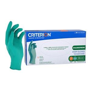 Criterion CR Chloroprene Exam Gloves X-Small Green Non-Sterile