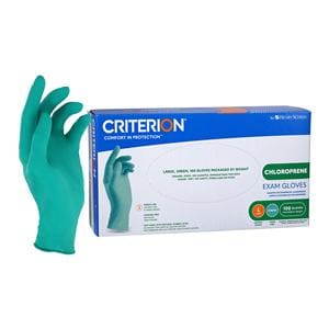 Criterion CR Chloroprene Exam Gloves Large Green Non-Sterile