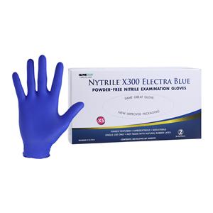 Nytrile X300 Exam Gloves X-Small Electra Blue Non-Sterile