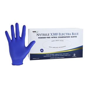 Nytrile X300 Exam Gloves X-Large Electra Blue Non-Sterile