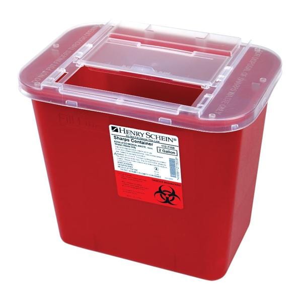 Container Sharps 2gal Red Ea