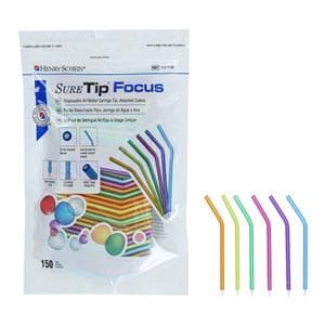 Sure Tip Focus Embout Air/eau Assortis Jetable 150/sac